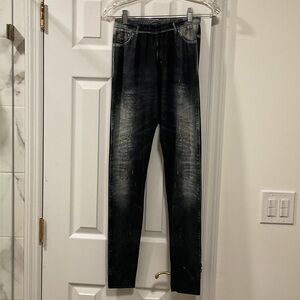 Faux Jean leggings